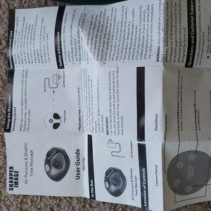 Sharper image air pressure shiatsu foot massage